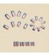 NA085 - Classy Electroplated Silver Gradient Nails